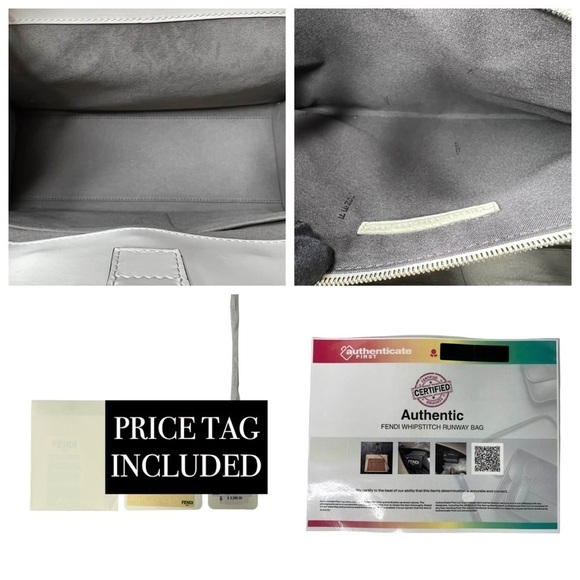 🔴SOLD🔴 FENDI • WHIPSTITCH RUNWAY BAG W/ PRICE TAG - Picture 12 of 14